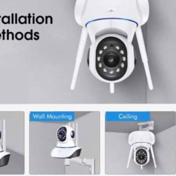 ♜ New IP Kamera Cctv V380Pro 3 Antena 5MP Full HD 1080p ❈