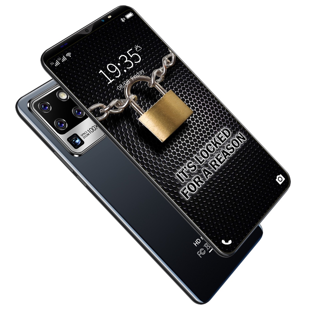 【Terbaru 2021 hp murah promo】Galaxy S30U Plus 6.1inch RAM 8GB ROM 128GB Android 10.0 hp Fingerprint Garansi Resmi Gratis Ongkir COD ready！-Black