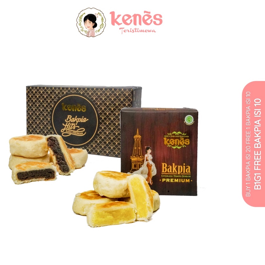 

[BUY 1 GET 1 FREE] Kenes - Paket Bundling Bakpia Isi 20 Free Bakpia Isi 10