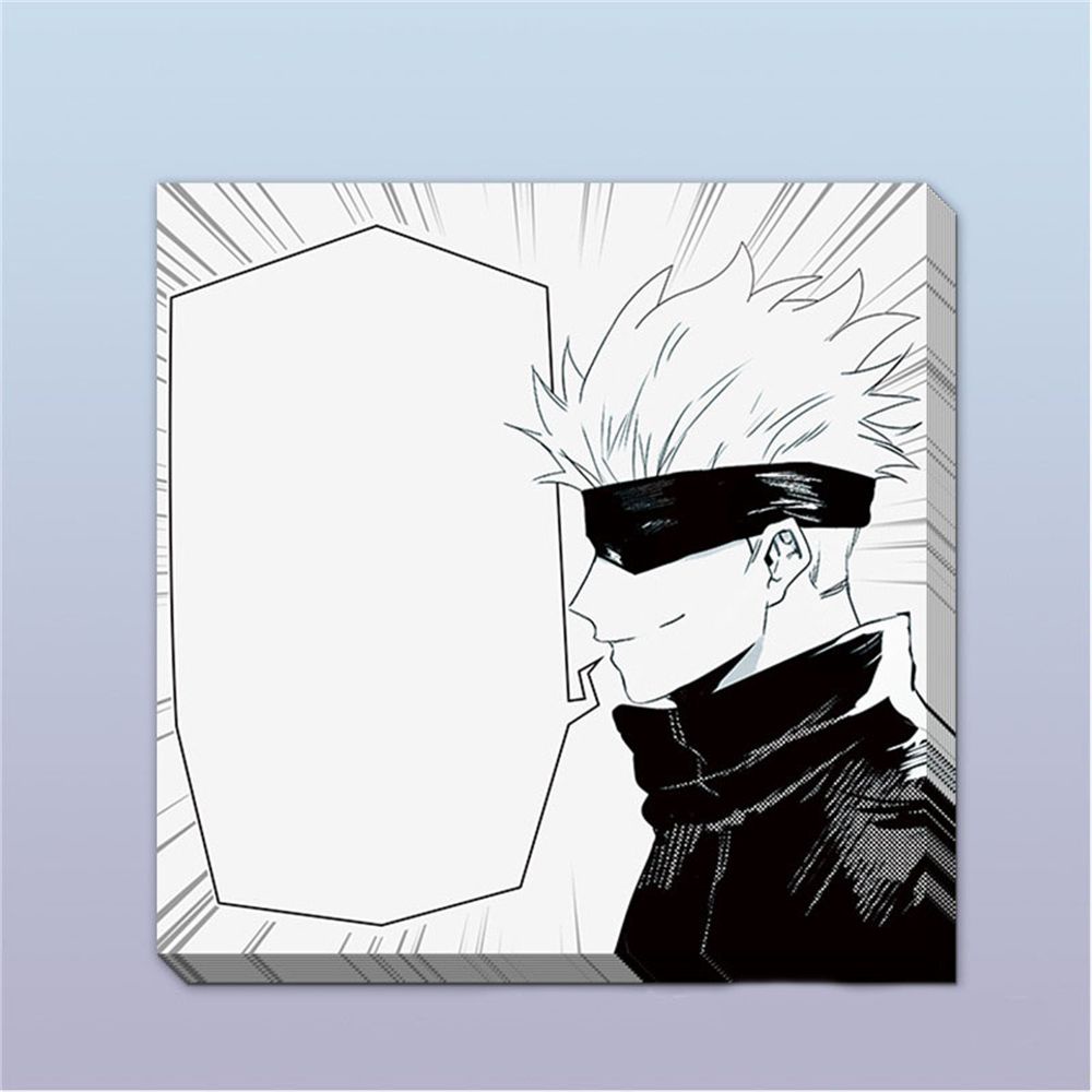 Lanfy Kertas Memo Sticky Note / Post-It Motif Anime Jujutsu Kaisen Untuk Sekolah / Kantor