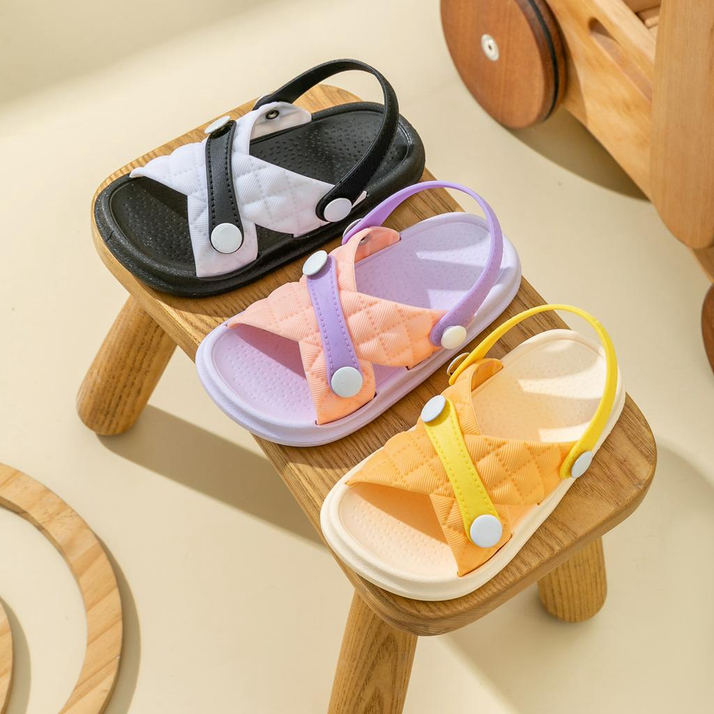 Okaybaby B316 Sandal Two Tone Import Anak Perempuan Model Lucu Sendal Casual