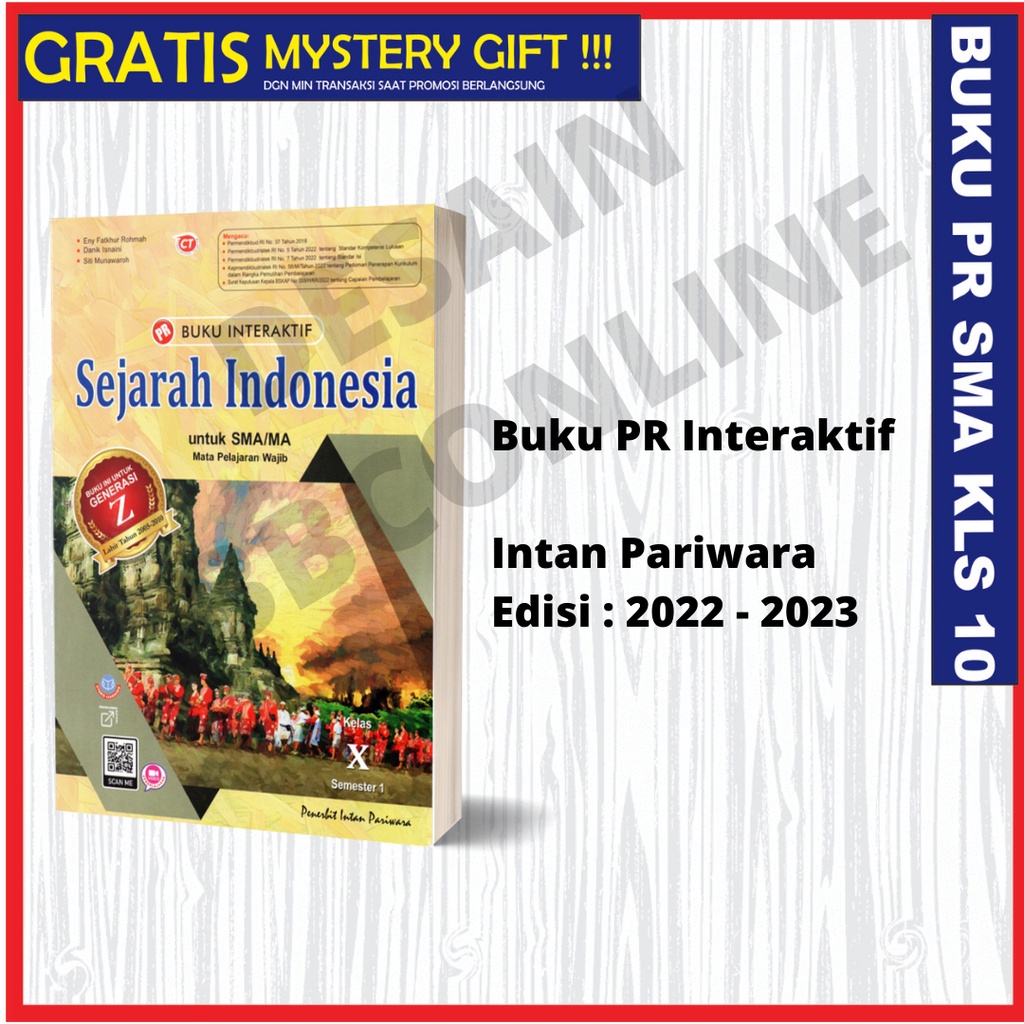 BUKU PR/LKS INTERAKTIF SEJARAH INDONESIA WAJIB SMA KELAS 10 INTAN PARIWARA