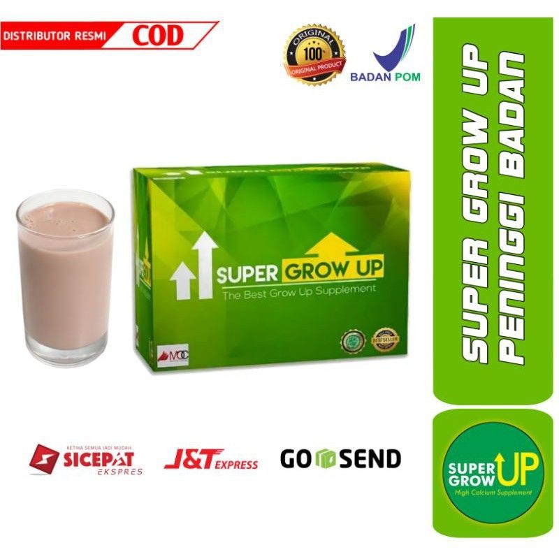 

Super Grow Up Kalsium Peninggi Badan Paket 40 HARI 4 Box Kalsium Susu