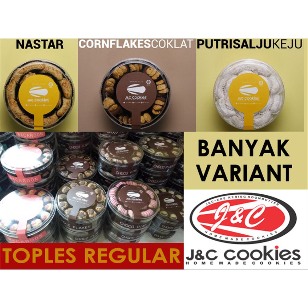 

Kue Kering JNC Cookies Kue Lebaran Toples Regular J&C Cookies Terbaik