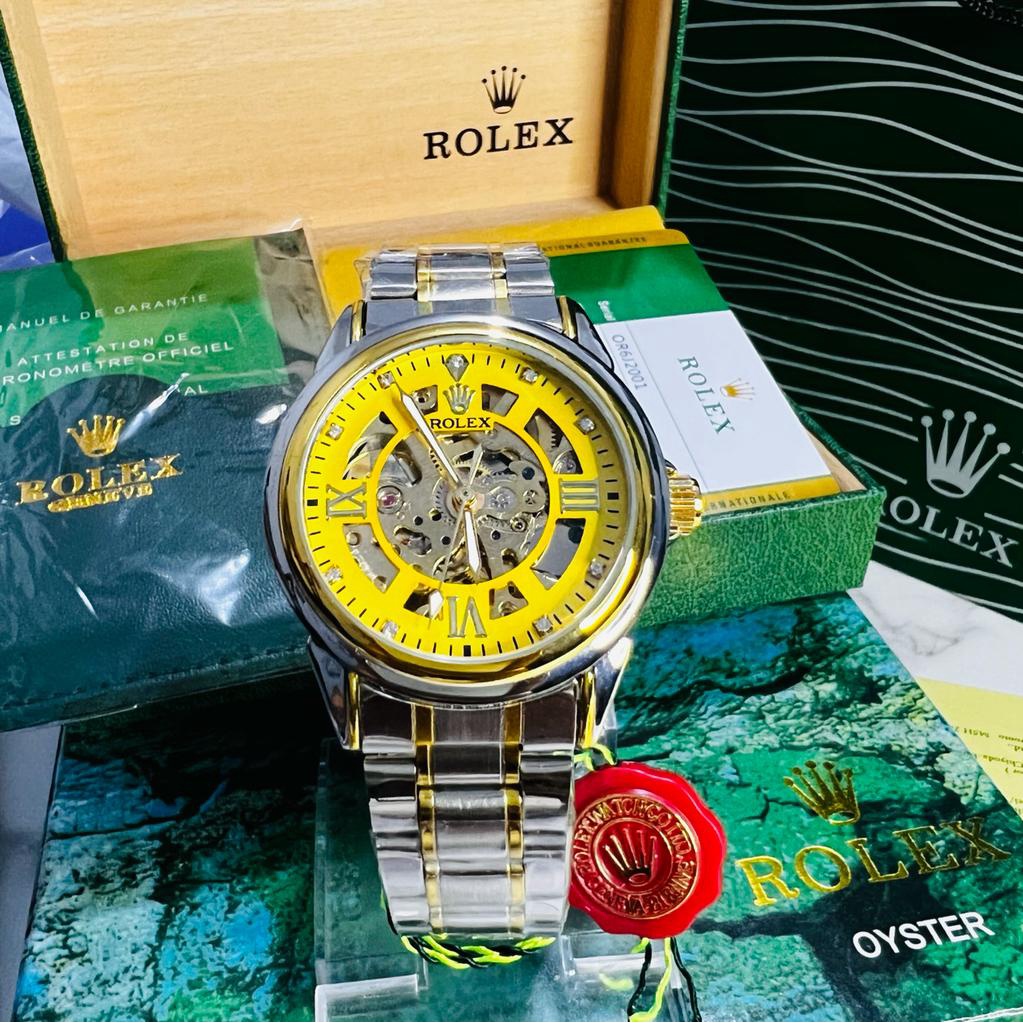 Jam rolex AUTOMATIC Full Set BOX rolex original + Paper Bag/Tas ASLI STAINLESS BAYAR COD BISA