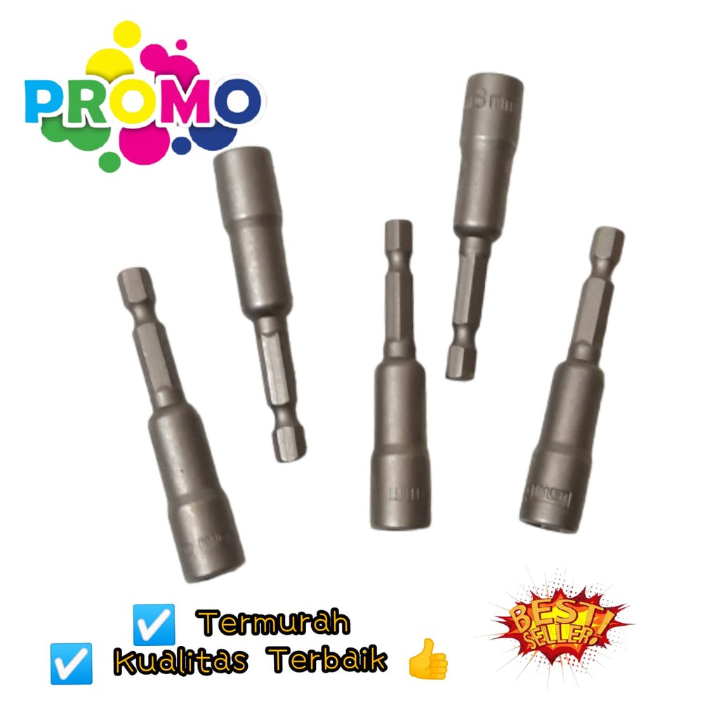 Sock Angin Mata Kunci Roofing Sock Baut  Kunci Drilling Sok Magnetic