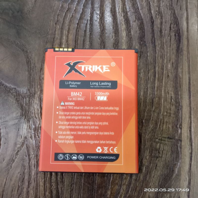 BATRE XTRIKE XIAOMI REDMI NOTE 1 / BM42 DOUBLE POWER