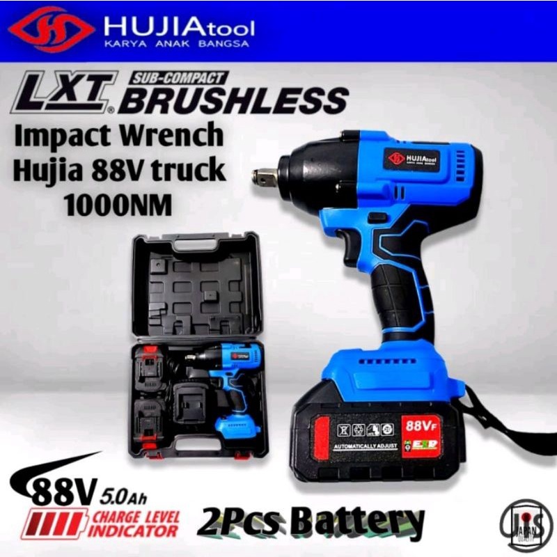 HUJIA PRO 2421 IMPACT WRENCH 600NM HUJIA TOOLS MESIN BUKA BAUT 600NM TRUK