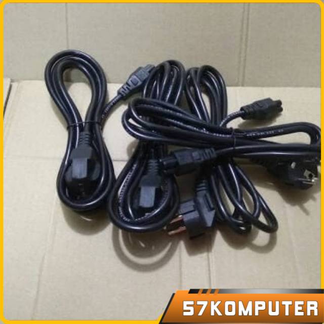 Kabel Power Adaptor Laptop 3 Lubang 1.8 Meter