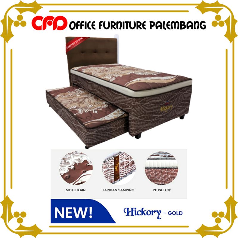 springbed 2in1 olympic hickory bed sorong spring bed dorong matras kasur 120x200cm