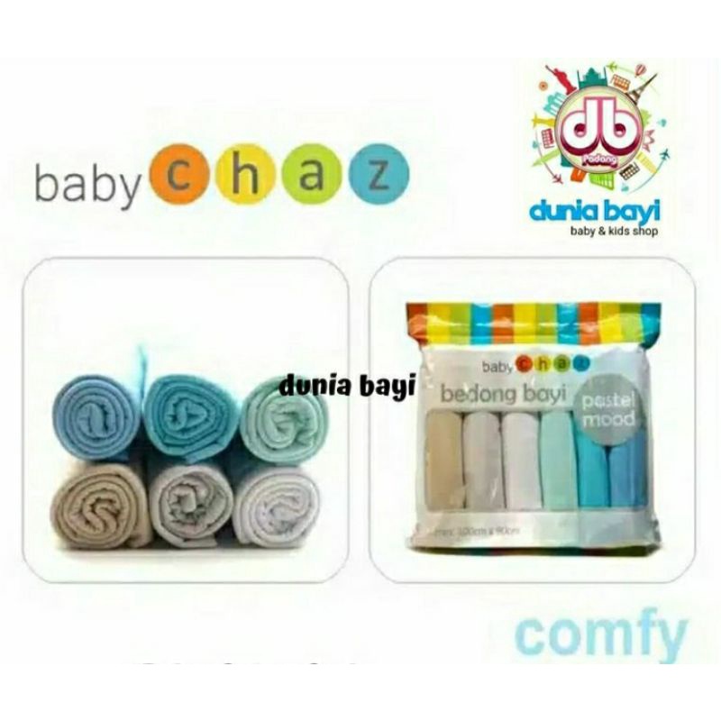 Bedong Chaz Pastel Mood/Kain Bedong Warna Polos