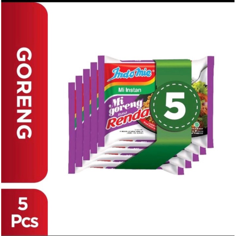 

5 Pcs - Indomie Goreng Rendang