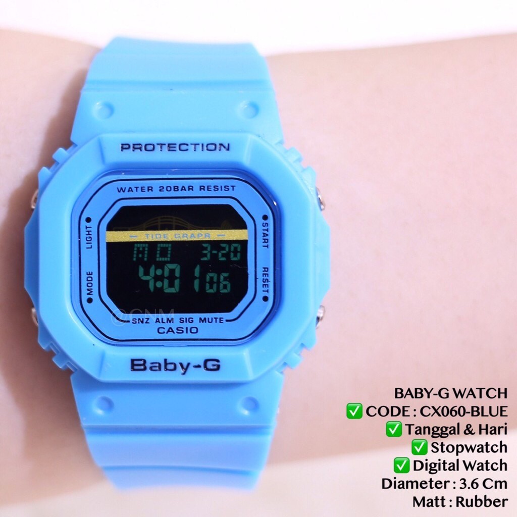 Jam tangan pria wanita casio g-shock GLS5600 DW-5600 tali rubber karet sporty import CX060