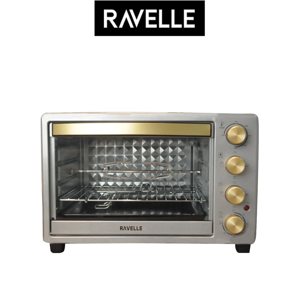 RAVELLE Electric Oven 32 Liter - Oven Listrik Low Watt - Silver