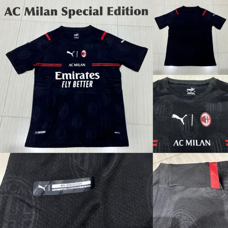 Jersey Milan Special Edition Hitam Terbaru 2021 / 2022 GO Import