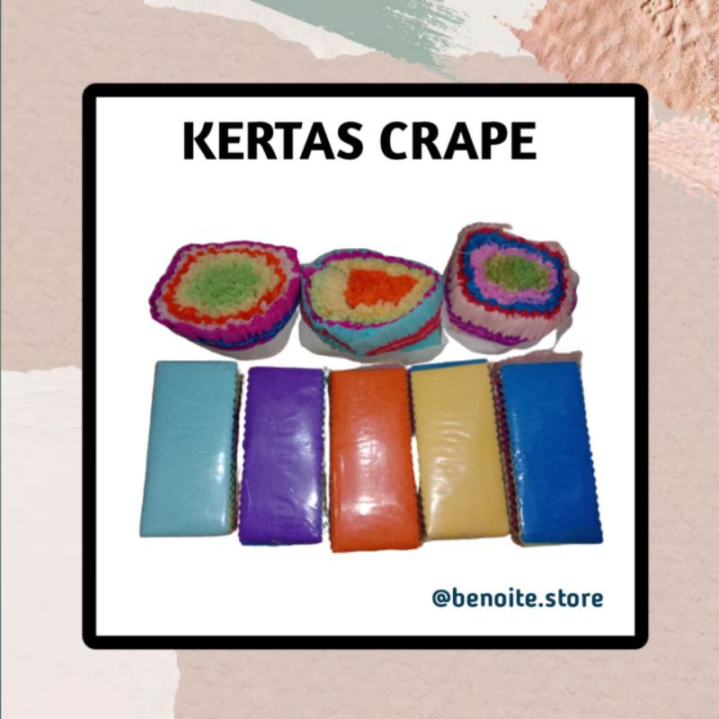 

kertas crape warna warni