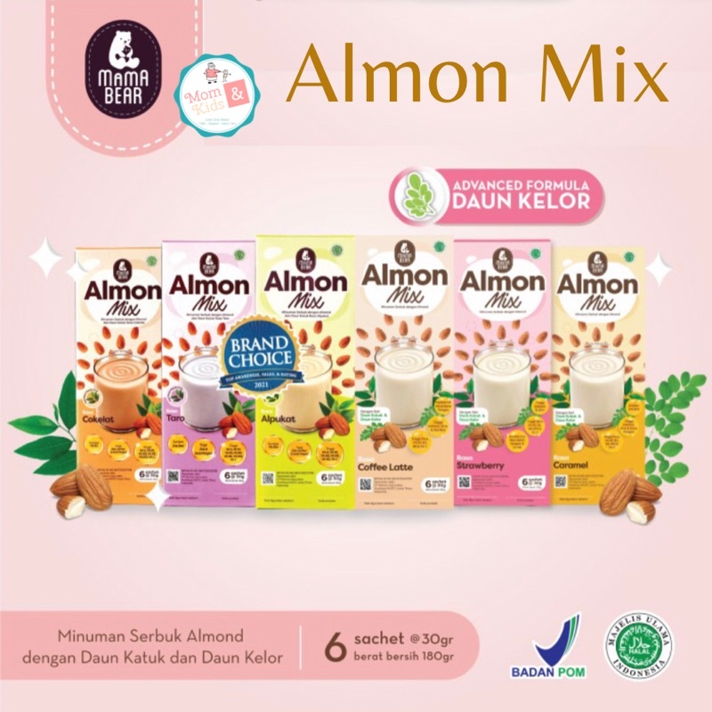 Mama Bear Almon Mix Pelancar ASI 180gr | MamaBear AlmonMix ASI Booster