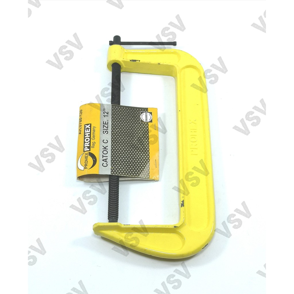 Hasston Klem C 12&quot; 0760-120 Catok C Penjepit Clamp C Heavy Duty