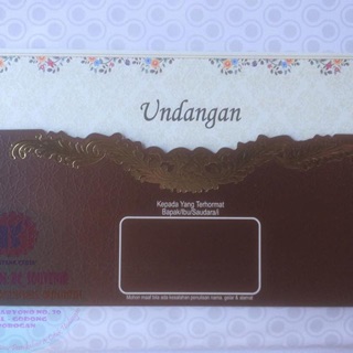 Undangan Soft Amplop Coklat Shopee Indonesia