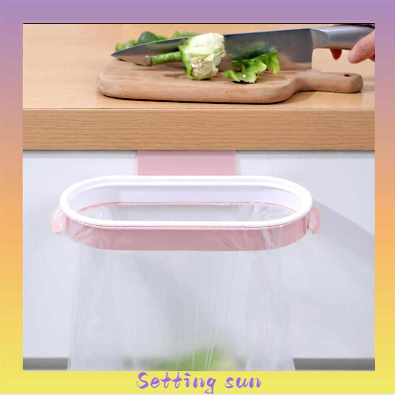 [COD Ready Stock] Tong Sampah Gantungan Dapur Dengan Penutup / Trashbag Holder With Lid / Sampah / Trashbag TN