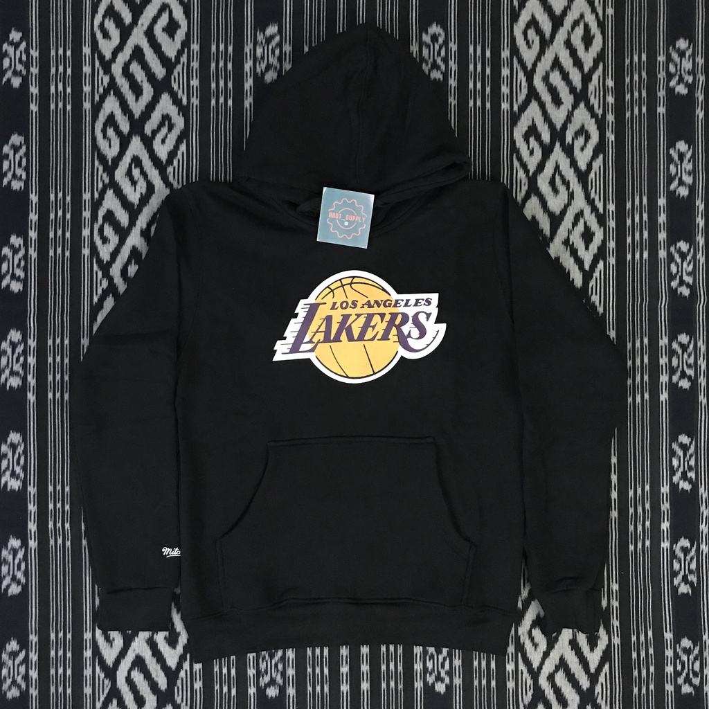 JAKET HOODIE LAKERS HITAM LENGAN PANJANG DISTRO BANDUNG UNISEX