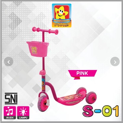 SKUTER ANAK PMB S01 MIX COLOR SCOOTER MAINAK ANAK