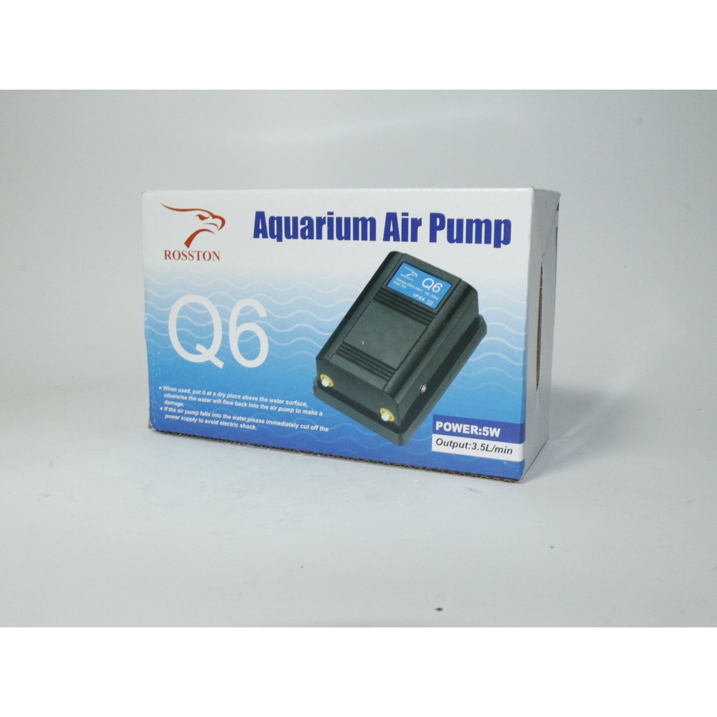 AERATOR ROSSTON Q6 L2 Pompa udara aquarium 2 lobang mesin airator air pump 2 lubang