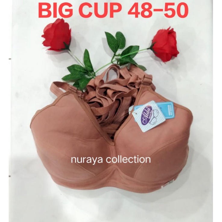 Bra Bh Super jumbo ukuran 48 50 52 54 / bra jumbo/ bra ibu ibu / tanpa busa/ tanpa kawat / sport bra