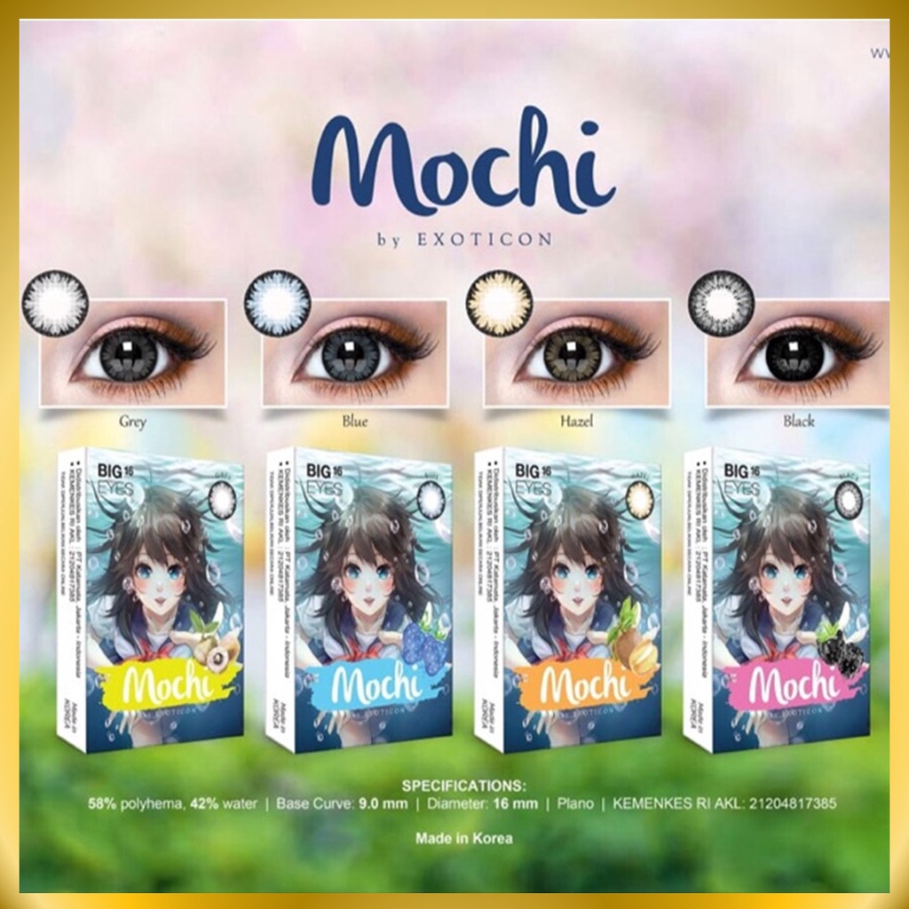 {BISA COD} SOFTLENS X2 MOCHI BY EXOTICON MINUS -3.25 SD -6.00