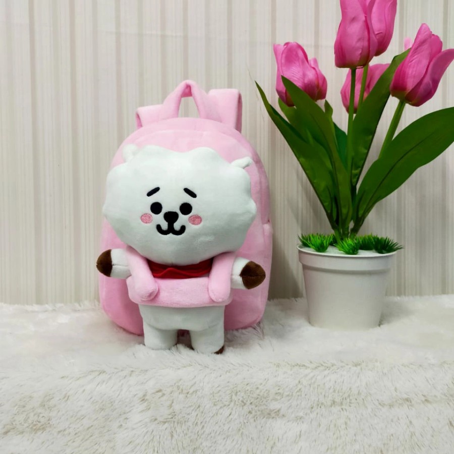 tas ransel besar sekolah anak boneka bts chimmy koya shooky chooky van mang tk sd paud smp RJ import