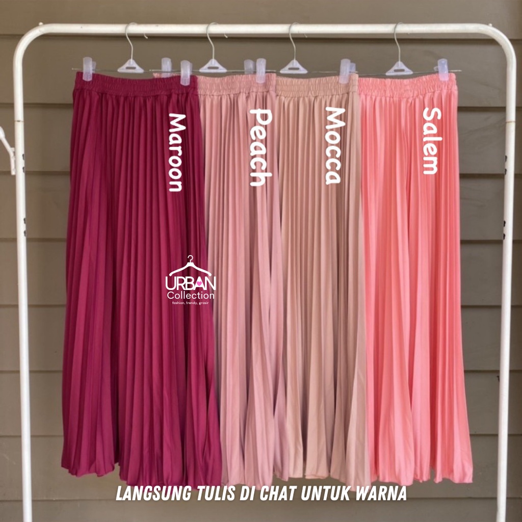 PAKET ROK PLISKET PREMIUM [ 3PCS ] - UKURAN ALLSIZE