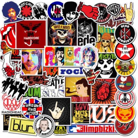 

(BISA COD) SM10 50pcs Stiker Rock Band Design Untuk Skateboard Koper Lemari MURAH Kode 103