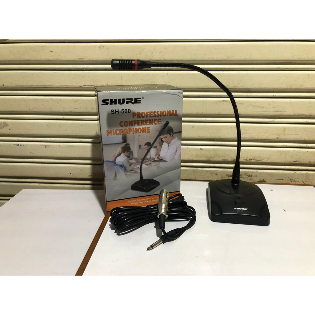 MIC MEJA / MICROPHONE PODIUM SHURE SH 500