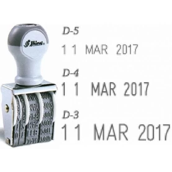 

Stempel Tanggalan / Date Stamp Shiny Murah Berkualitas Berbagai Ukuran - D5 Ukuran 3mm