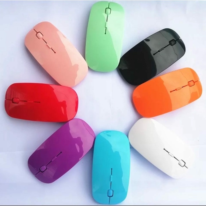 Berbagai Varian Mouse Wireless PC Komputer / Laptop Silent Slim Charger RGB / Amazon 6D / Luxury Slm