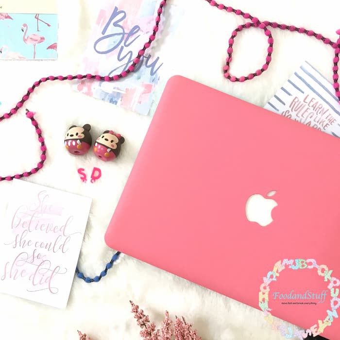Stok Ready Sand Case Pink For Macbook Pro Air Retina Diskon