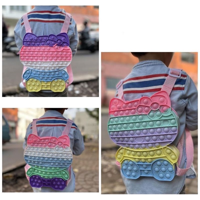 tas/tas ransel/tas pop it HELLO KITTY LED JUMBO/pop it/hello kitty