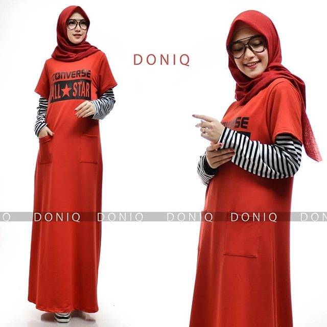 ASLI Gamis kaos converse dress by Doniq