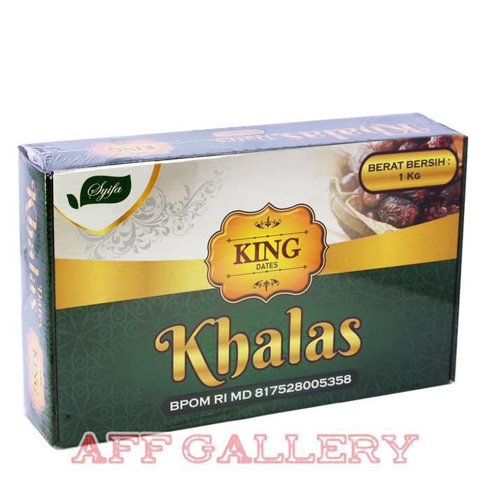 

Kurma Dates KING KHALAS 1kg Kurma KING KHALAS Al Madinah 1kg