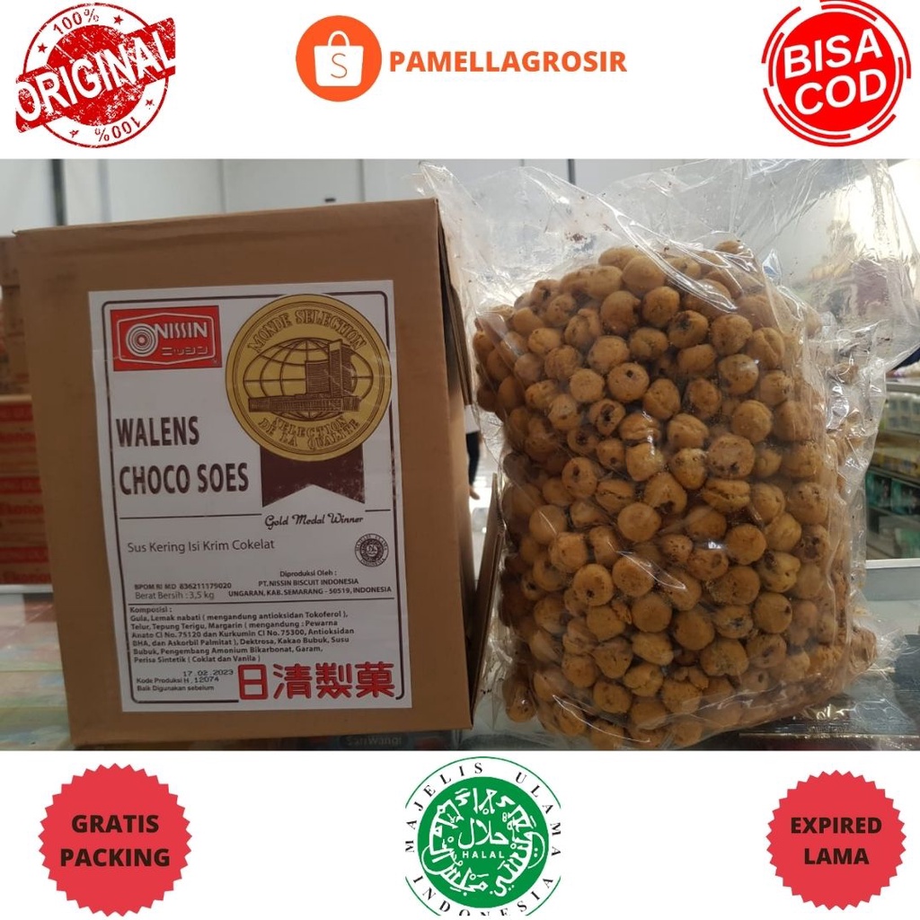 Jual Nissin Soes Walens Wallens Coklat 500gr Snack Kiloan Jajanan Khas Lebaran Shopee Indonesia 7777