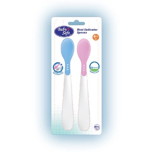 Baby Safe Heat Indicator Spoons BS347 Sendok Makan Bayi