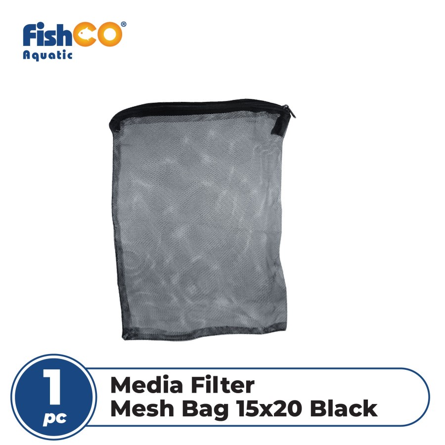 Mesh Bag Kantong Tas Jaring Media Filter Aquarium &amp; Kolam Ikan 15x20cm