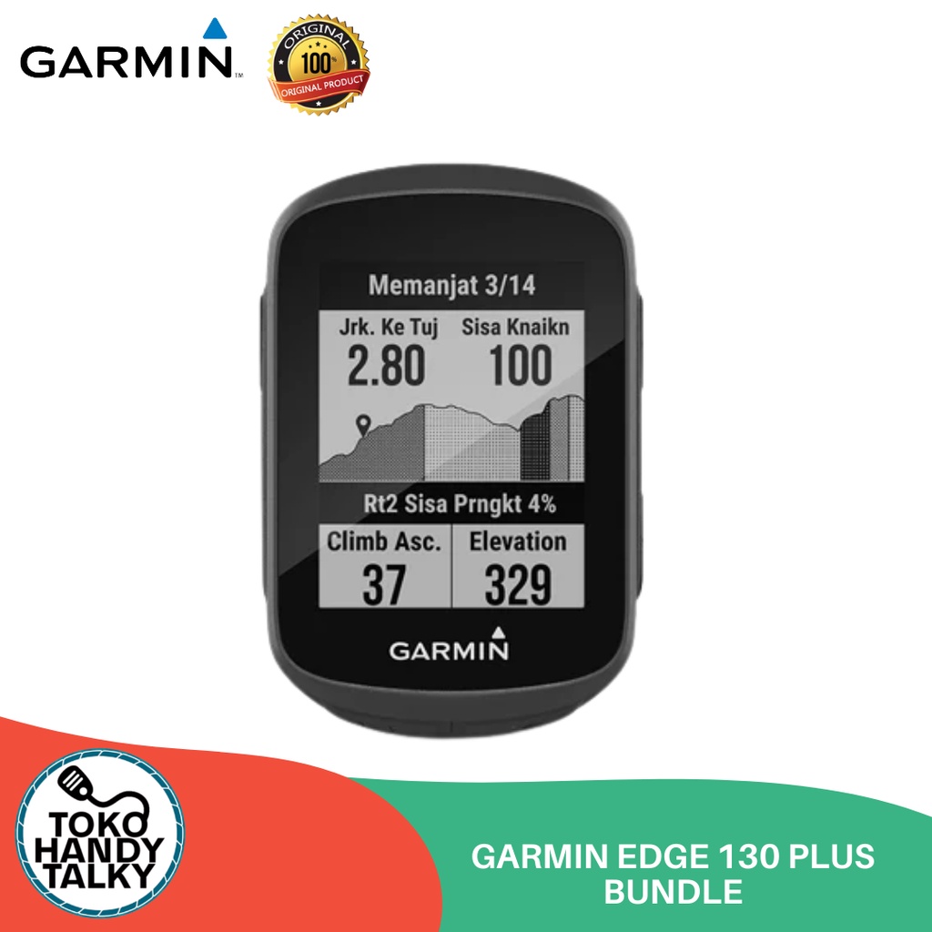 GARMIN EDGE 130 PLUS BUNDLE NEW ORIGINAL GARANSI RESMI TAM