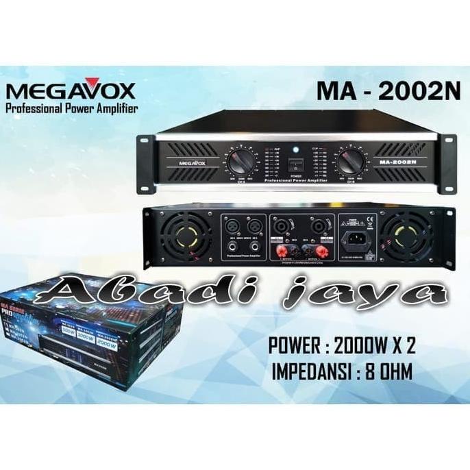 ampli MEGAVOX MA 2002N POWER AUDIO AMPLIFER megavox ma2002n .
