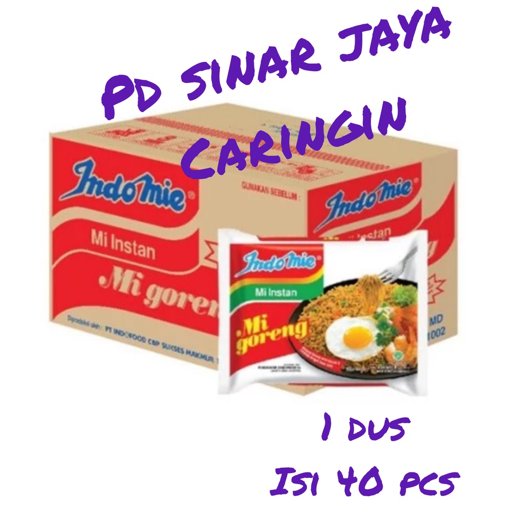 

Indomie Goreng 1 DUS isi 40 PCS PD Sinar Jaya Caringin Bandung
