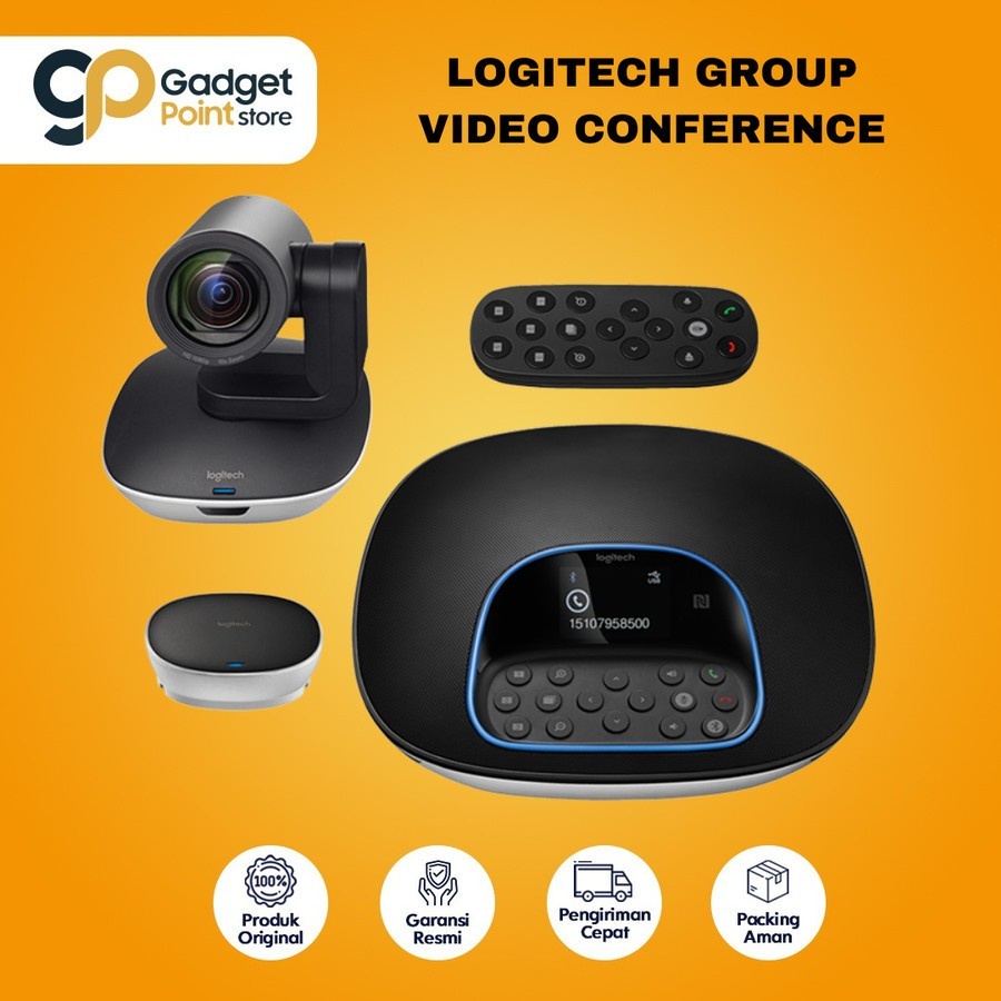 Logitech Group I Video Conference Camera HD &amp; 10X Zoom - Garansi 1 Tahun