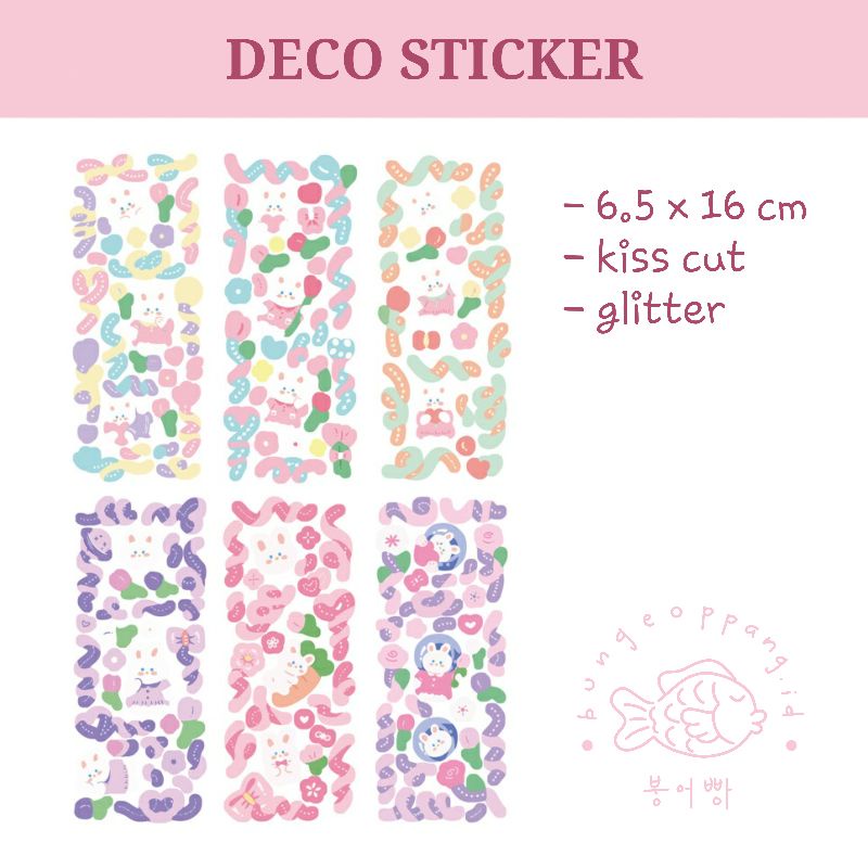 

DECO STICKER - BONEKA GLITTER HOLO