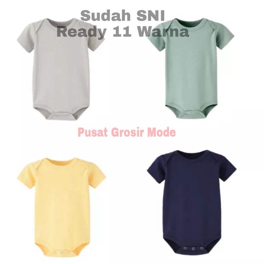 Jumper Bayi Pendek Segitiga Romper Bayi Segitiga Bahan Katun 100% Sudah SNI S05