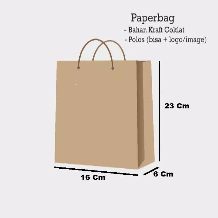 

Paperbag / Tas Kertas (16*6*23) 10 pcs