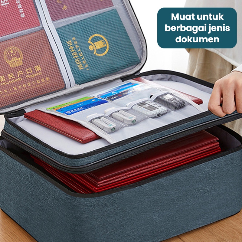 Starlight Tas Penyimpanan Sertifikat Tas Dokumen Anti Air Password Tempat Dokumen File Penting Tas